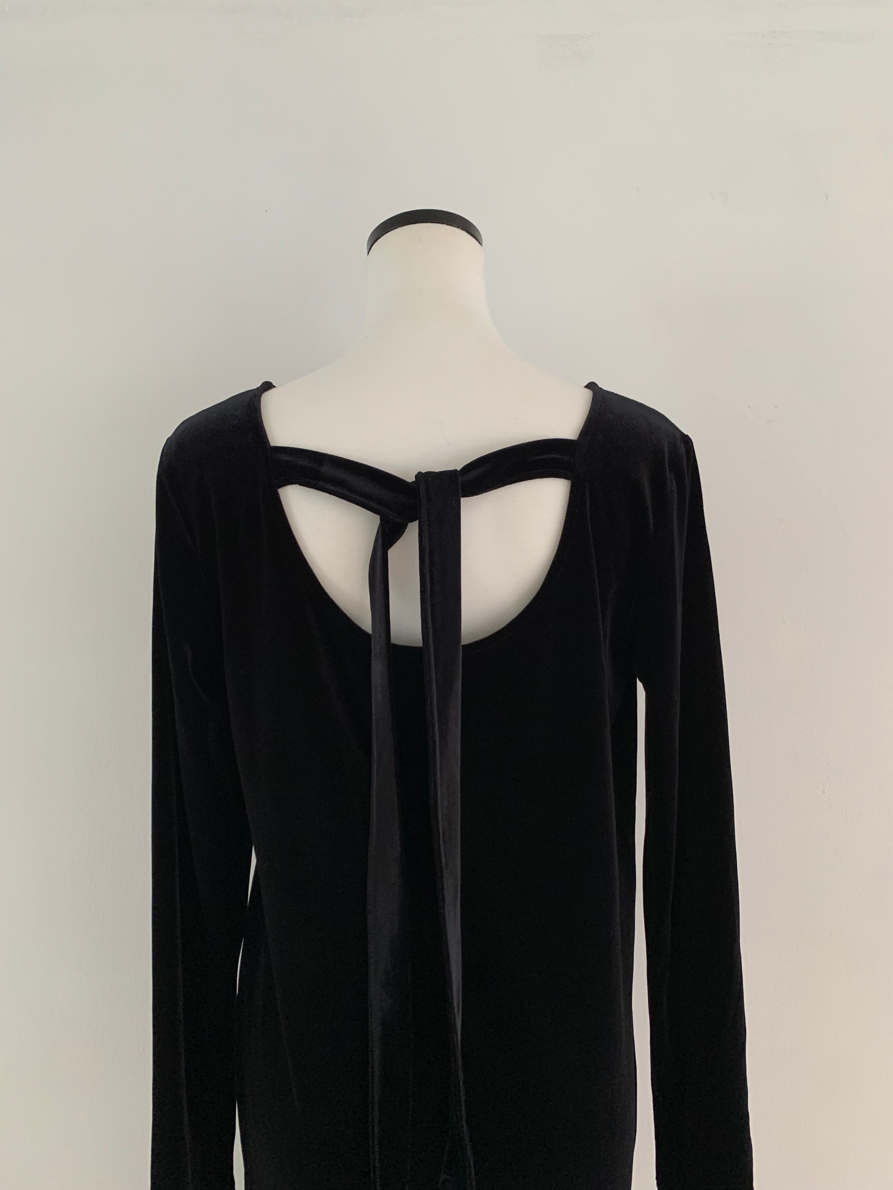 ワンピース miiesmiim BACK RIBBON VELOUR DRESS back ribbon velour dress – miies miim