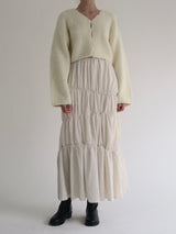 washer shirring skirt（ivory）