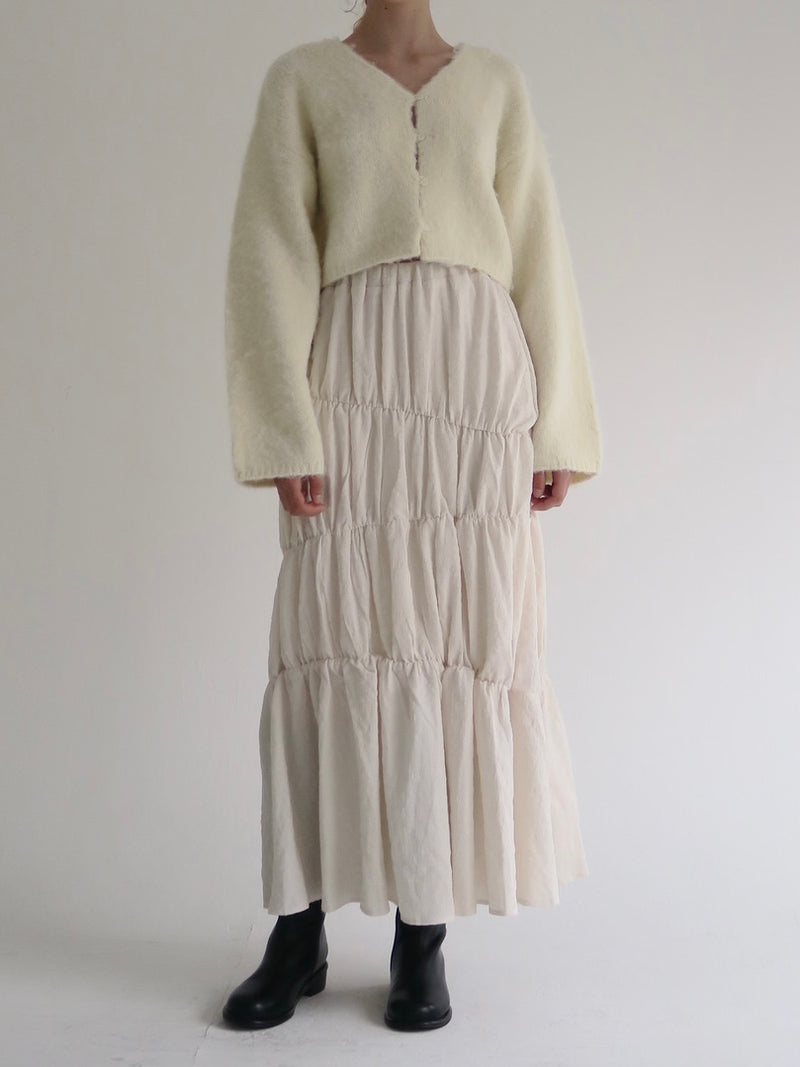 washer shirring skirt（ivory）