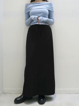 bicolor long skirt