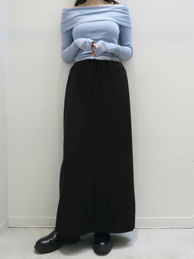 bicolor long skirt