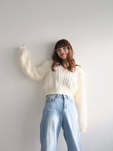 fringe cropped knit