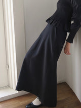 【阪急うめだ本店 POP UP】 straight maxi skirt（black）