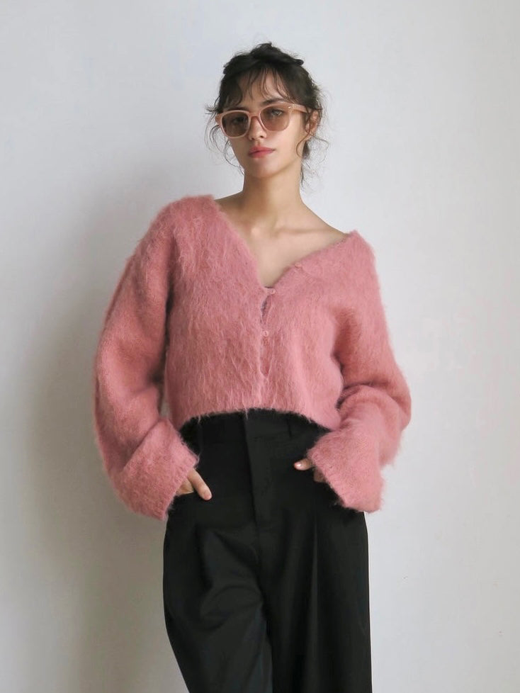 トップス MIIES MIIM VOLUME SLEEVE KNIT CARDIGAN volume sleeve knit cardigan – miies miim