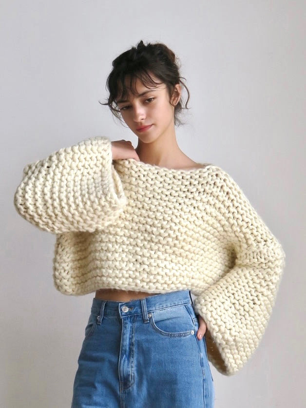 【阪急うめだ本店 POPUP 先行販売】handmade chunky knit