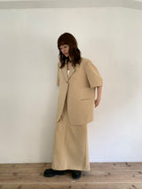 【阪急うめだ本店 POP UP】 straight maxi skirt（beige）