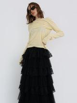 soft sheer long sleeve