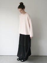 chiffon tiered long skirt