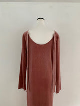 【阪急うめだ本店 POP UP】 back ribbon velour dress