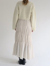 washer shirring skirt（ivory）