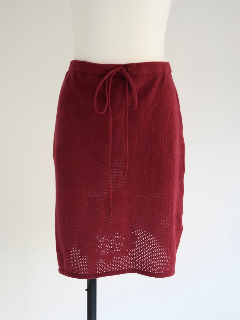 design knit skirt