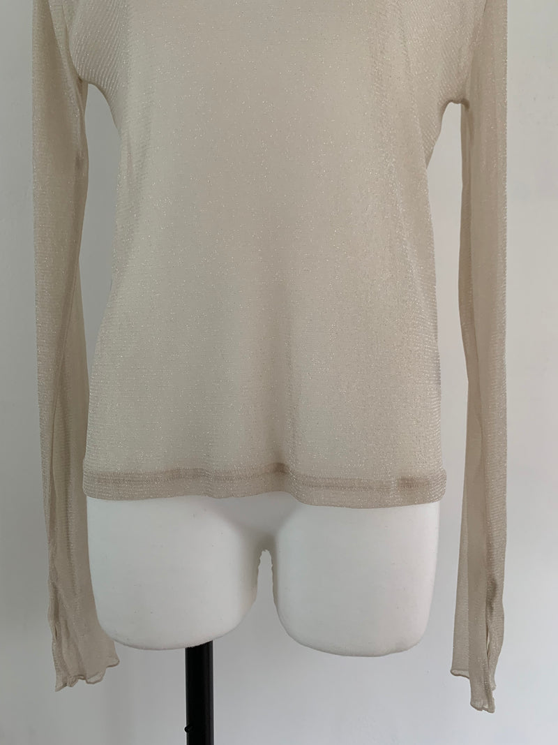 【阪急うめだ本店 POP UP】 glitter sheer tops（ivory）