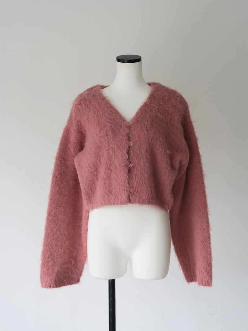 volume sleeve knit cardigan