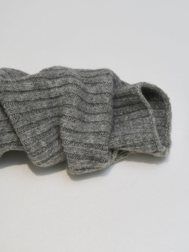 wool rib knit arm warmer