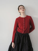 wool crew neck cardigan