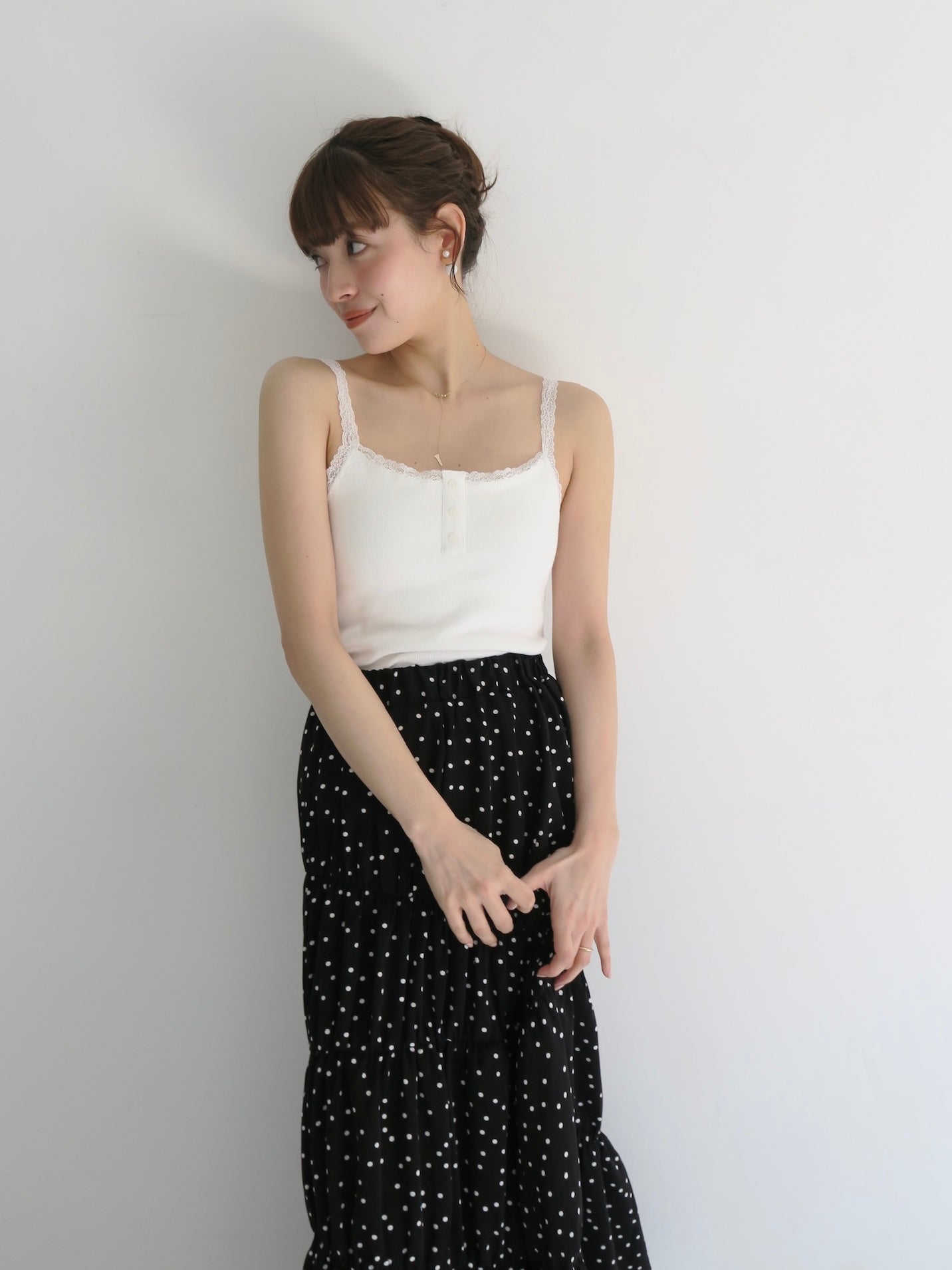 スカート miies miim WASHER SHIRRING SKIRT ivory MII0125S0013_pz_a007.jpg