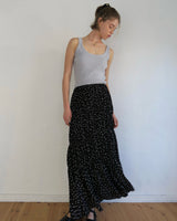 dot washer shirring skirt