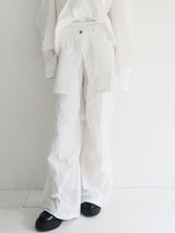 wrap skirt tuck pants