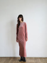 【阪急うめだ本店 POP UP】 back ribbon velour dress