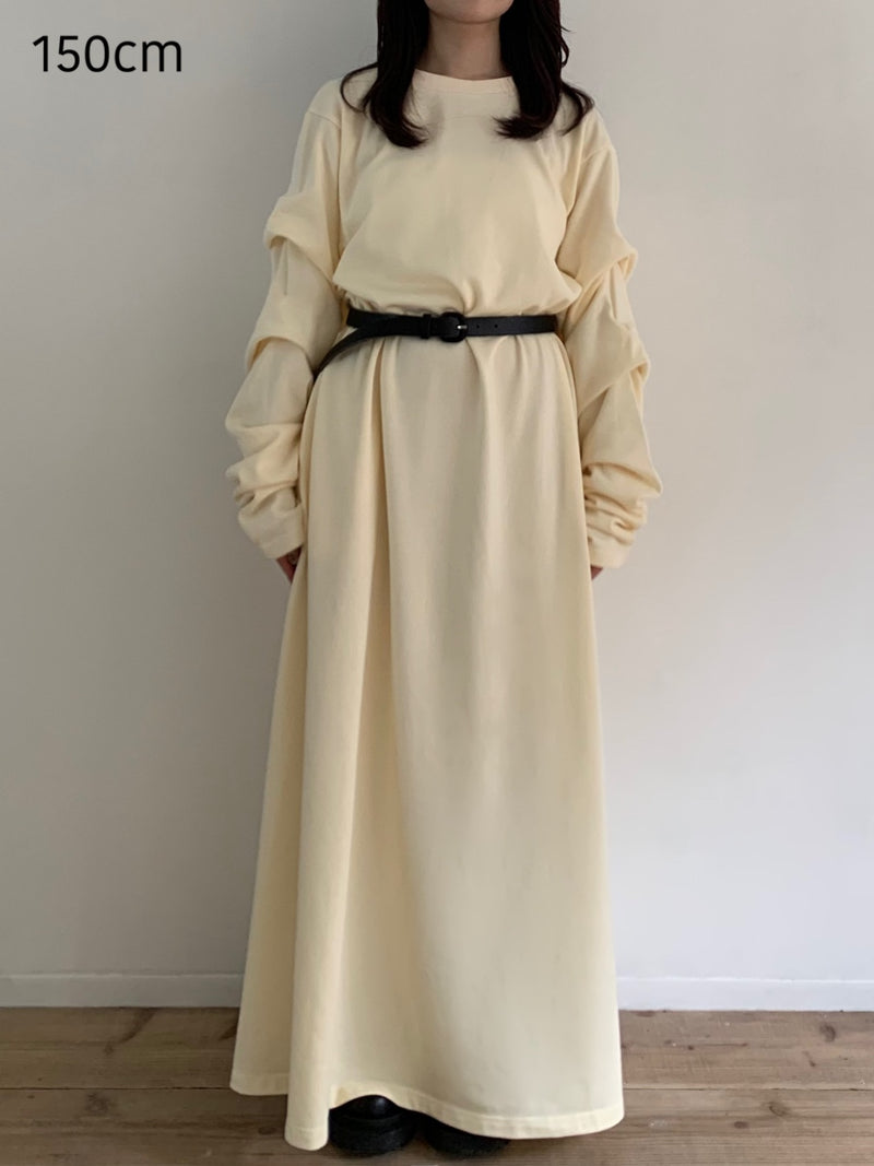 【阪急うめだ本店 POP UP】 design sleeve flare dress（ivory）