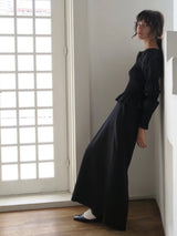 【阪急うめだ本店 POP UP】 straight maxi skirt（black）