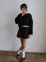 【阪急うめだ本店 POP UP】 tuck short pants（black）