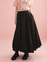 fluffy balloon maxi skirt