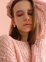 pink rib knit