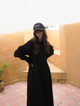 【阪急うめだ本店 POP UP】 design sleeve flare dress（black）