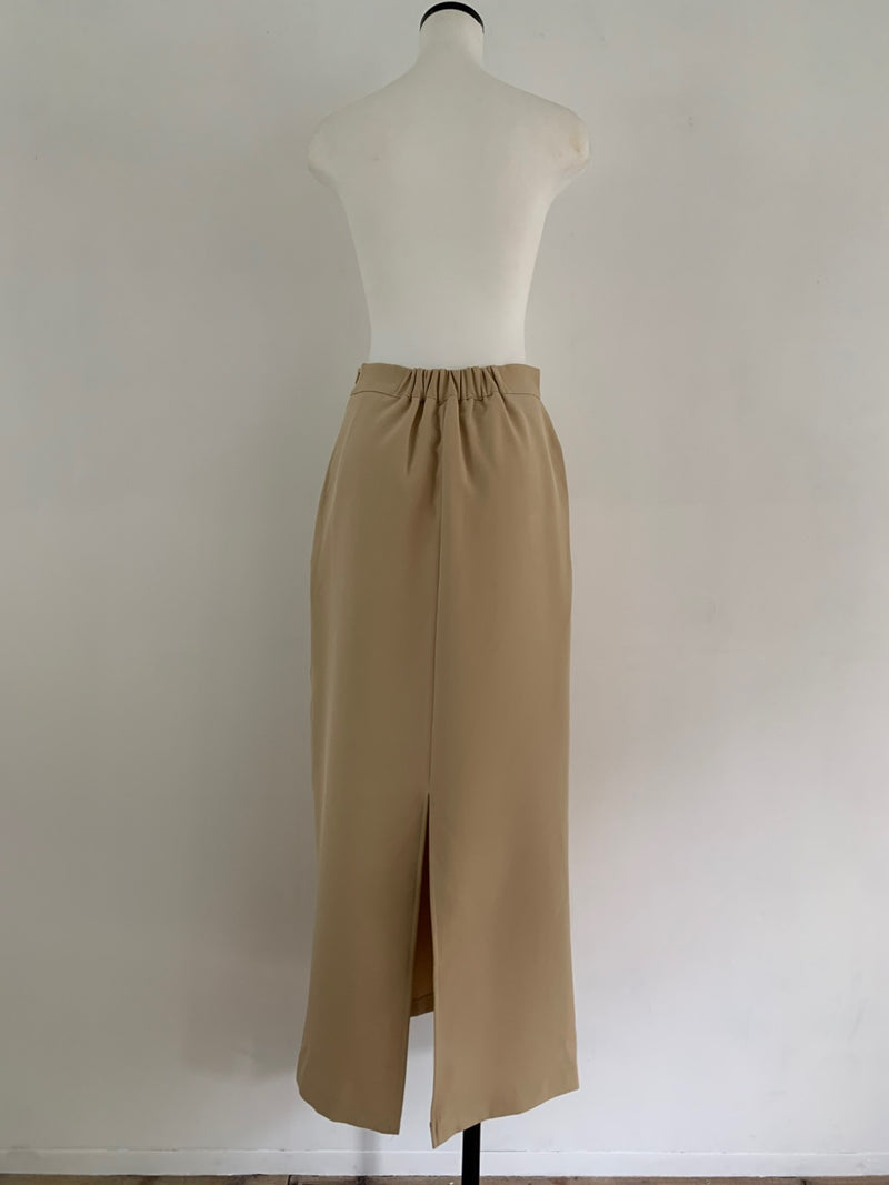 【阪急うめだ本店 POP UP】 straight maxi skirt（beige）