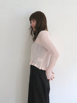 sheer ribbon cardigan