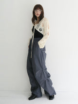 wrap skirt tuck pants