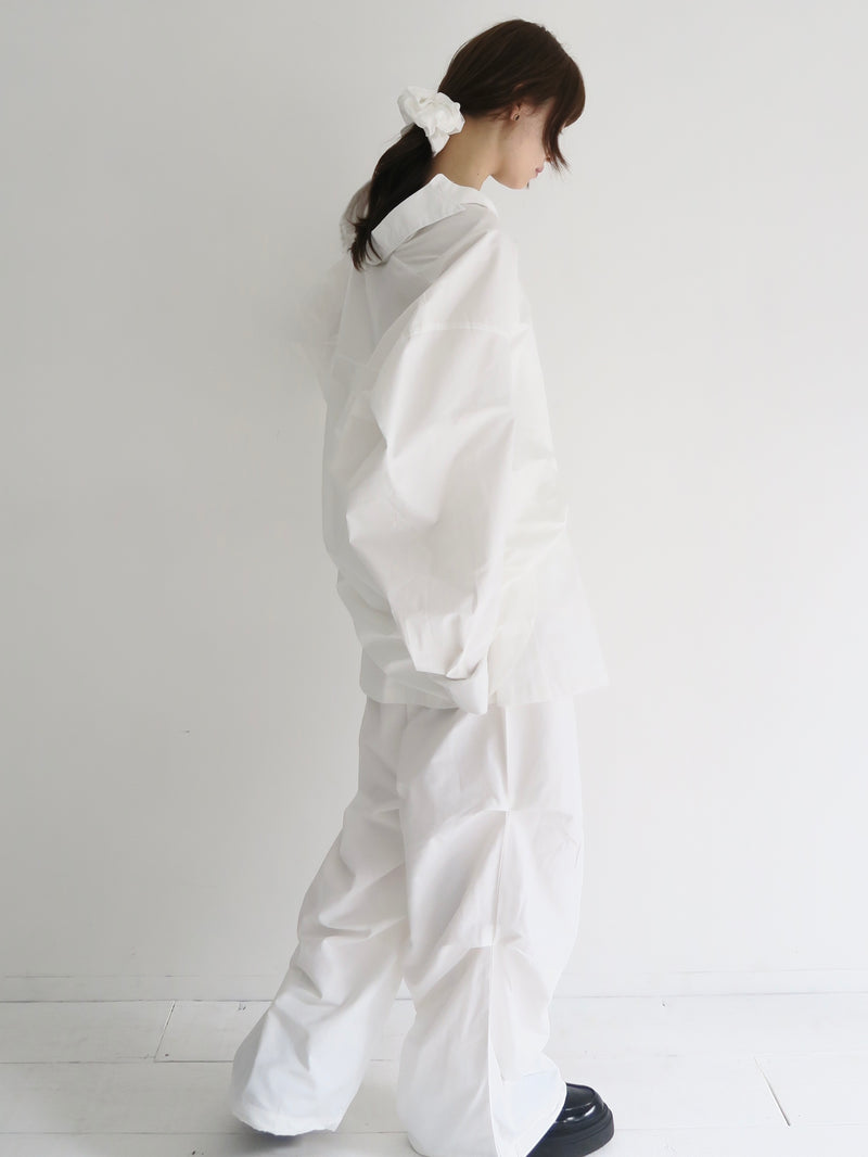 wrap skirt tuck pants