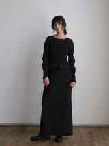 【阪急うめだ本店 POP UP】 straight maxi skirt（black）