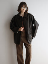 soft leather over jacket