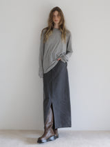 ASYMMETRY DENIM SKIRT