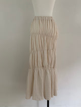 washer shirring skirt（ivory）