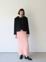 shaggy knit long skirt