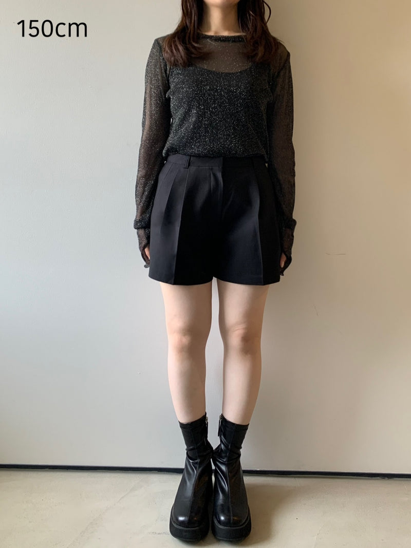 【阪急うめだ本店 POP UP】 tuck short pants（black）