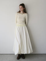 balloon long skirt