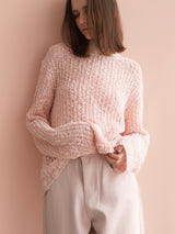 pink rib knit