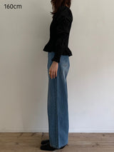 【阪急うめだ本店 POP UP】onion gather design blouse（black）