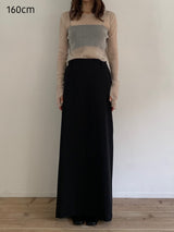 【阪急うめだ本店 POP UP】 straight maxi skirt（black）