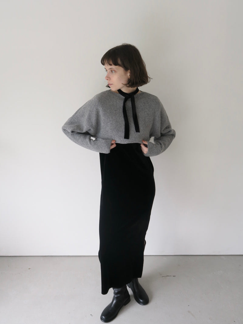 cropped cape knit