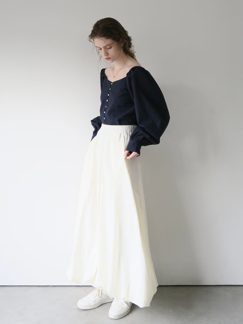balloon long skirt