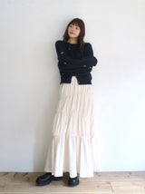 washer shirring skirt（ivory）