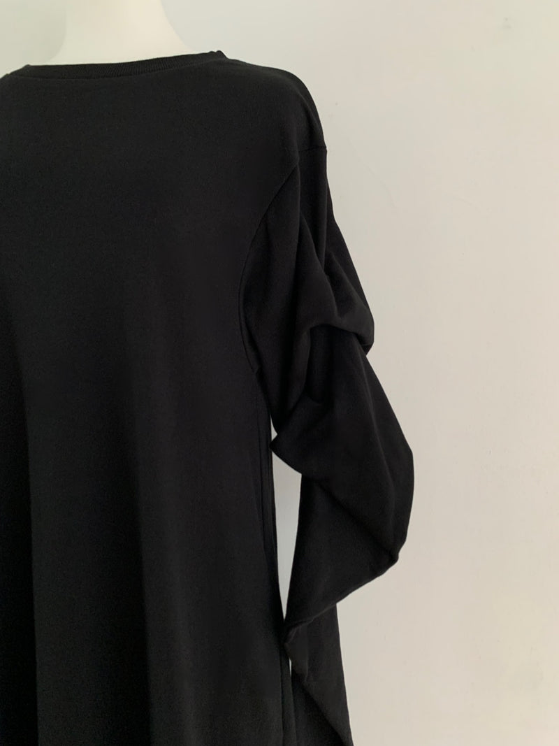 【阪急うめだ本店 POP UP】 design sleeve flare dress（black）