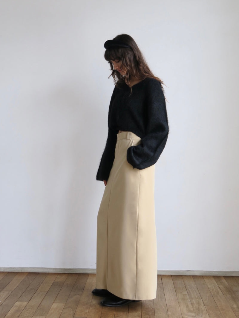 【阪急うめだ本店 POP UP】 straight maxi skirt（beige）