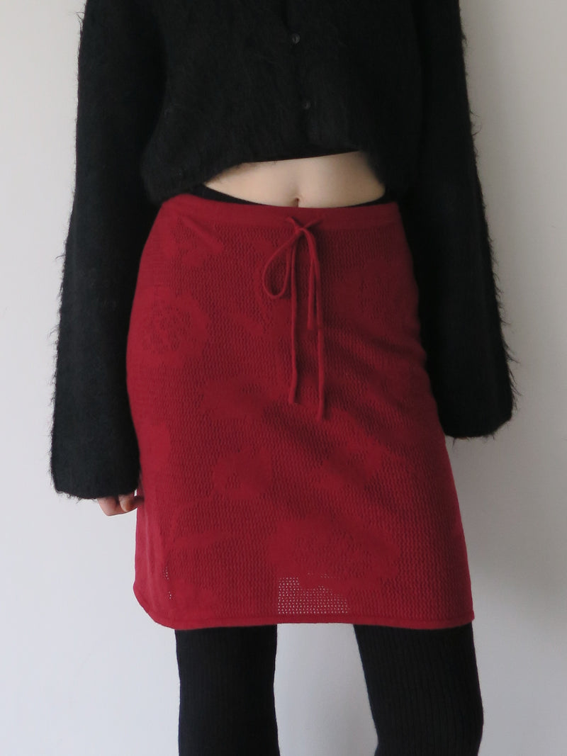 design knit skirt