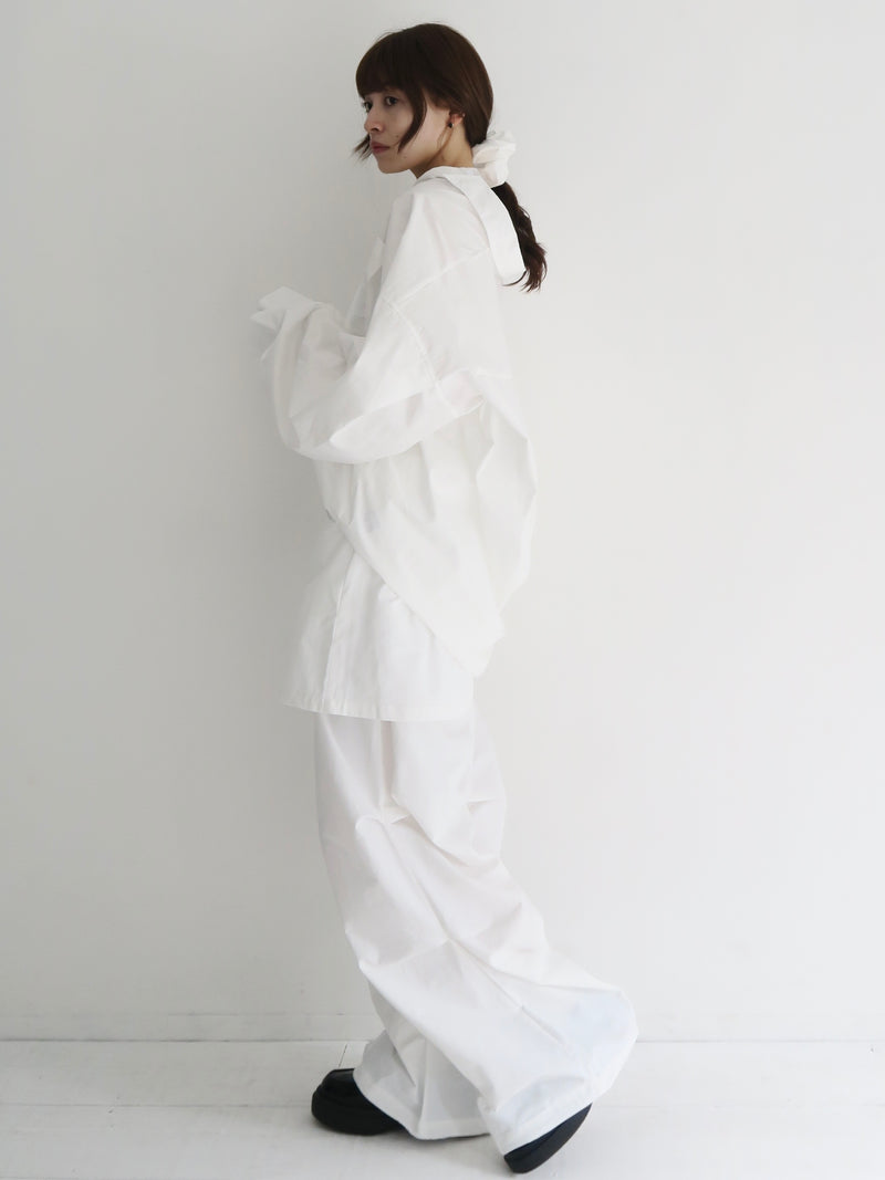 wrap skirt tuck pants